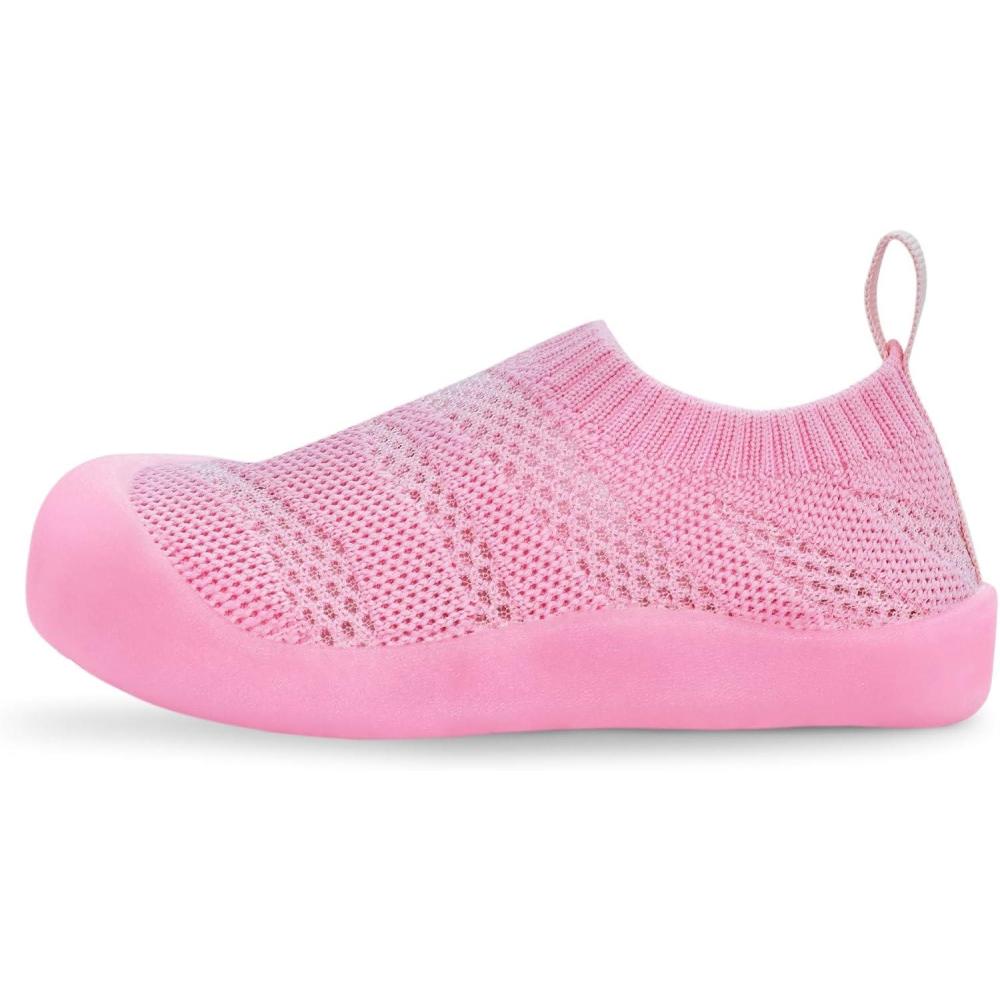 image:imageJAN amp JUL Machine Washable Knit Shoes  Breathable LightWeight Sneakers BabyToddlerLittle KidJelly Jumper Flow Shoes Pretty Pink
