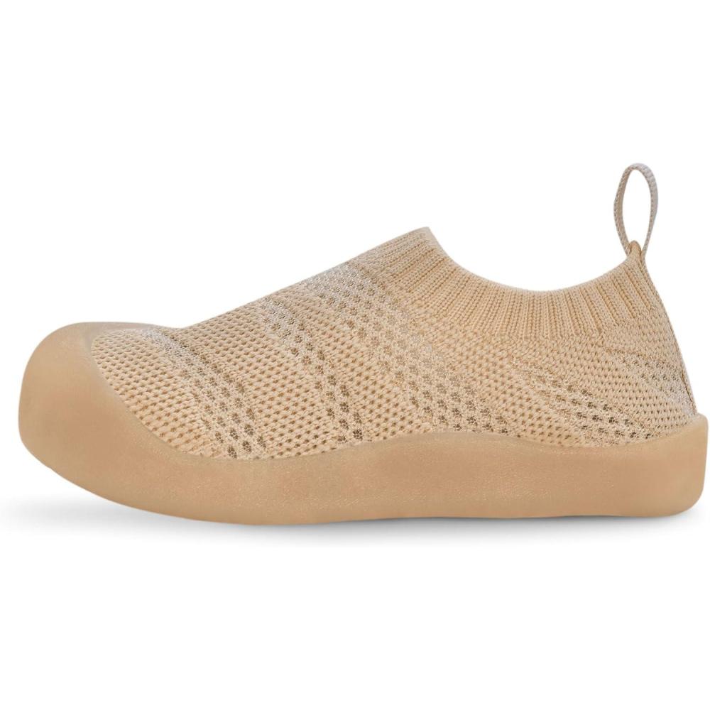 image:imageJAN amp JUL Machine Washable Knit Shoes Breathable LightWeight Sneakers BabyToddlerLittle KidJelly Jumper Flow Shoes Soft Brown