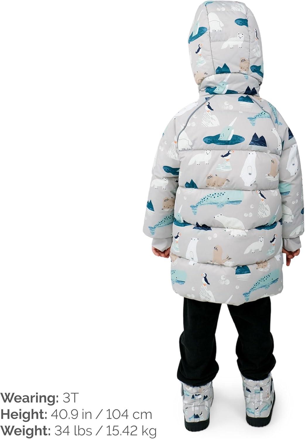 image:imageJAN amp JUL Waterresistant ToastyDry Puffy Coat for Toddlers and KidsWaterproof Polar Pals