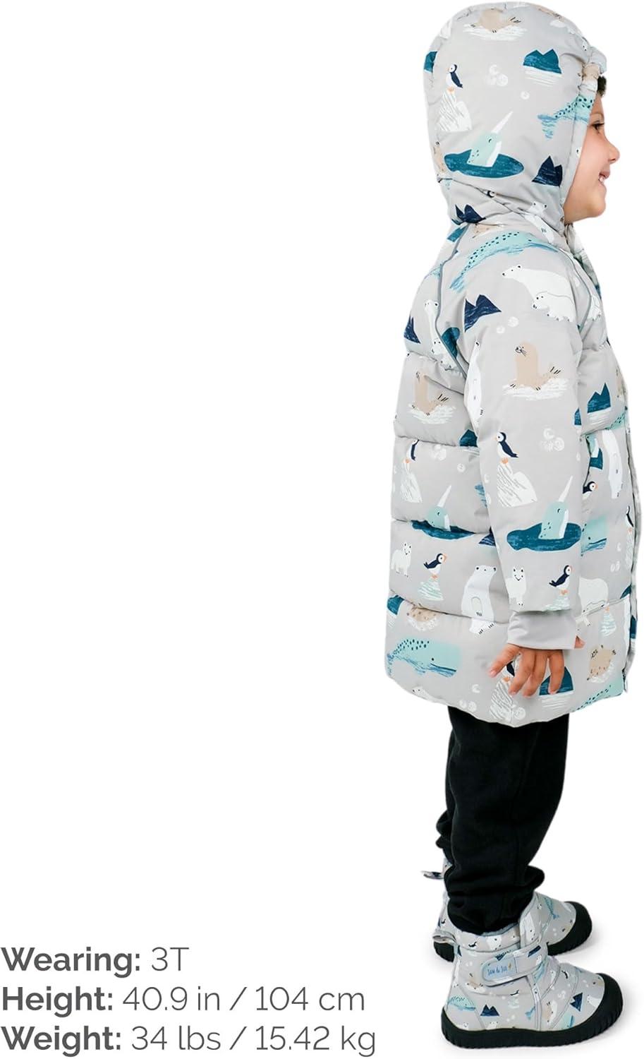 image:imageJAN amp JUL Waterresistant ToastyDry Puffy Coat for Toddlers and KidsWaterproof Polar Pals