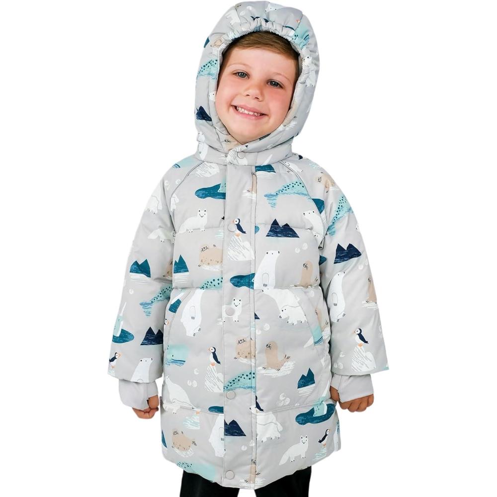 image:imageJAN amp JUL Waterresistant ToastyDry Puffy Coat for Toddlers and KidsWaterproof Polar Pals