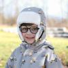 JAN & JUL Waterproof Winter Hat for Babies and Kids(Grey Construction – No Toggle)