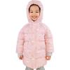 JAN & JUL Water-resistant Toasty-Dry Puffy Coat for Toddlers and Kids(Waterproof: Pink Forest)