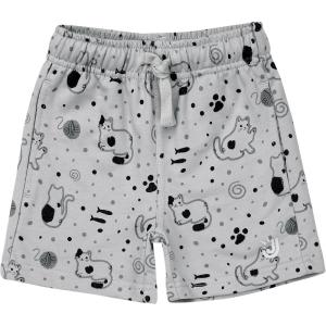 JAN & JUL Lite Jogger Shorts for Toddlers and Kids(Grey Cat)