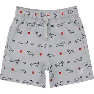 JAN & JUL Lite Jogger Shorts for Toddlers and Kids(Grey Dachshund)