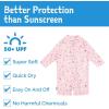 JAN & JUL Long Sleeve 1-pc UV Jumpsuit Rash Guard (Baby, Toddler)(Bunny Flowers)