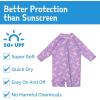 JAN & JUL Long Sleeve 1-pc UV Jumpsuit Rash Guard (Baby, Toddler)(Purple Unicorn)