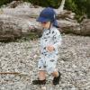 JAN & JUL Long Sleeve 1-pc UV Jumpsuit Rash Guard (Baby, Toddler)(Whale Play)