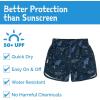 JAN & JUL UV Swim Shorts and Long Sleeve UV Shirt for Toddlers(Swim Shorts: Navy Whale Play)