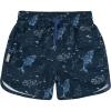 JAN & JUL UV Swim Shorts and Long Sleeve UV Shirt for Toddlers(Swim Shorts: Navy Whale Play)