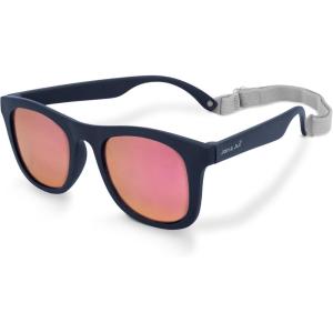 JAN & JUL Baby Toddler Kids’ Flexible UV-400 Polarized Sun-glasses with Strap for Girls Boys(Dark Navy Aurora)