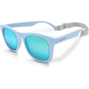 JAN & JUL Baby Toddler Kids’ Flexible UV-400 Polarized Sun-glasses with Strap for Girls Boys(Light Blue Aurora)