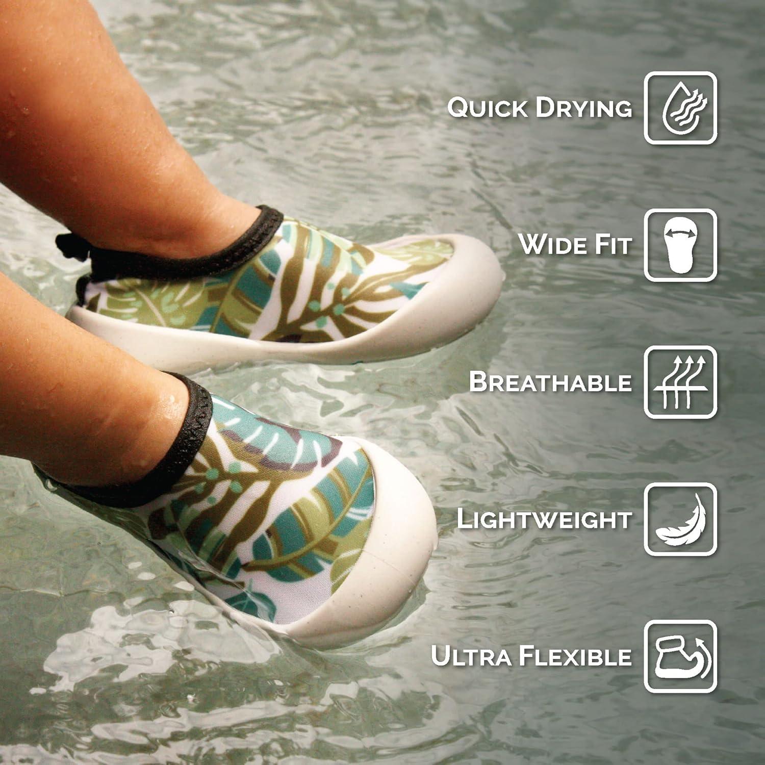image:imageJAN amp JUL QuickDry Water Shoes for Baby amp Toddler with Flexible SolesBunny Flowers