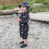 JAN & JUL Quick-Dry Water Shoes for Baby & Toddler with Flexible Soles(Navy Whale Tales)