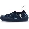 JAN & JUL Quick-Dry Water Shoes for Baby & Toddler with Flexible Soles(Navy Whale Tales)