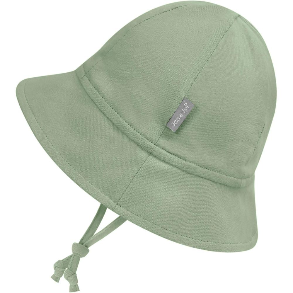 image:imageJAN amp JUL Baby Bucket Hat Cotton SunHat with Brim for Boys and GirlsJuniper Green