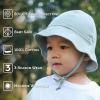 JAN & JUL Baby Bucket Hat, Cotton Sun-Hat with Brim for Boys and Girls(Juniper Green)