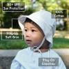 JAN & JUL Baby Bucket Hat, Cotton Sun-Hat with Brim for Boys and Girls(Juniper Green)