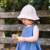 JAN & JUL Baby Bucket Hat, Cotton Sun-Hat with Brim for Boys and Girls(Light Pink)