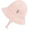 JAN & JUL Baby Bucket Hat, Cotton Sun-Hat with Brim for Boys and Girls(Light Pink)