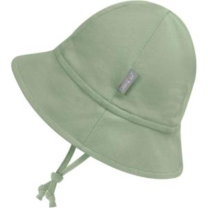 JAN & JUL Baby Bucket Hat, Cotton Sun-Hat with Brim for Boys and Girls(Juniper Green)