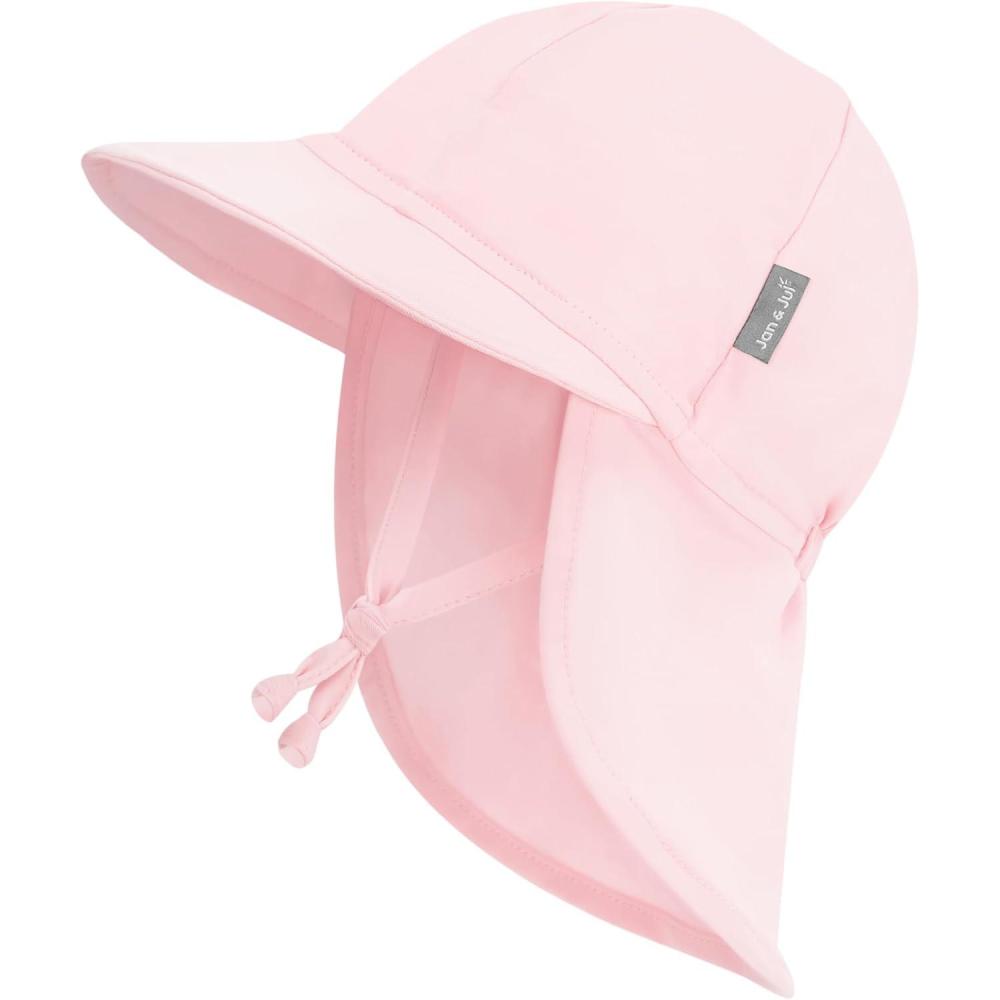 image:imageJAN amp JUL Baby SunHat with Neck Flap for SwimmingSoft Pink