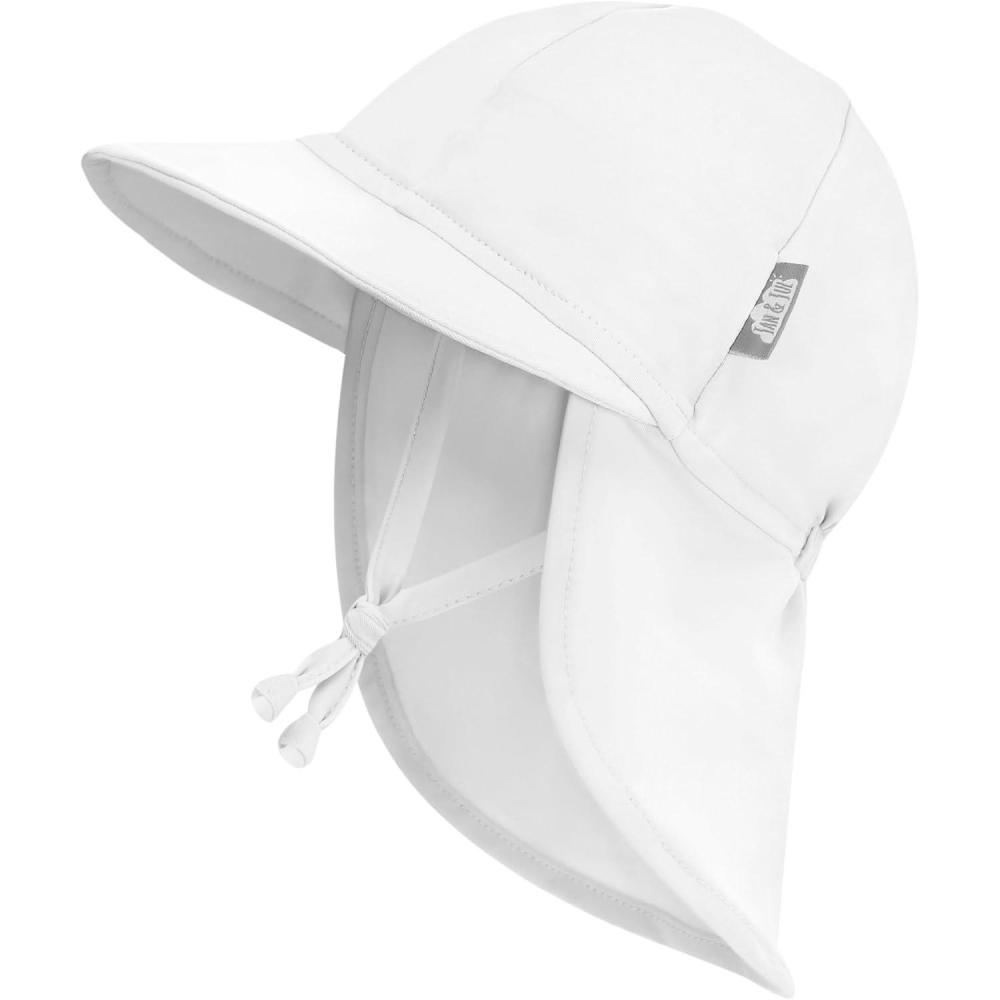 image:imageJAN amp JUL Baby SunHat with Neck Flap for SwimmingWhite