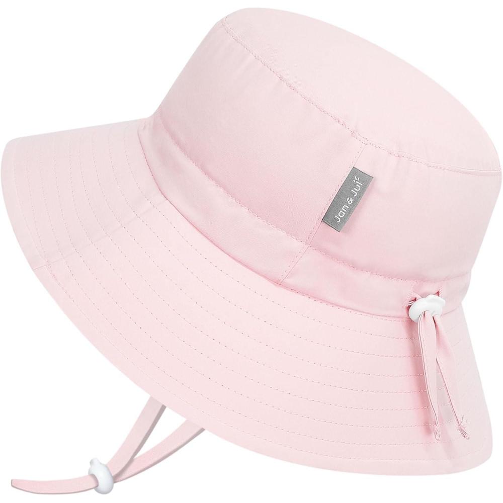 image:imageJAN amp JUL Girls Adjustable Water Resistant Bucket Sunhat 50 UPFSoft Pink