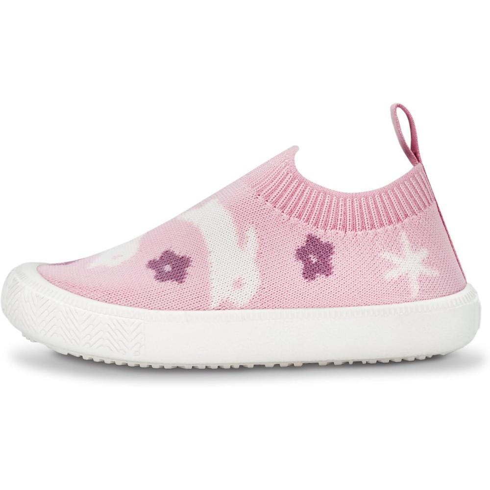 image:imageJAN amp JUL Machine Washable Knit Shoes Breathable LightWeight Sneakers BabyToddlerLittle KidBunny Flowers