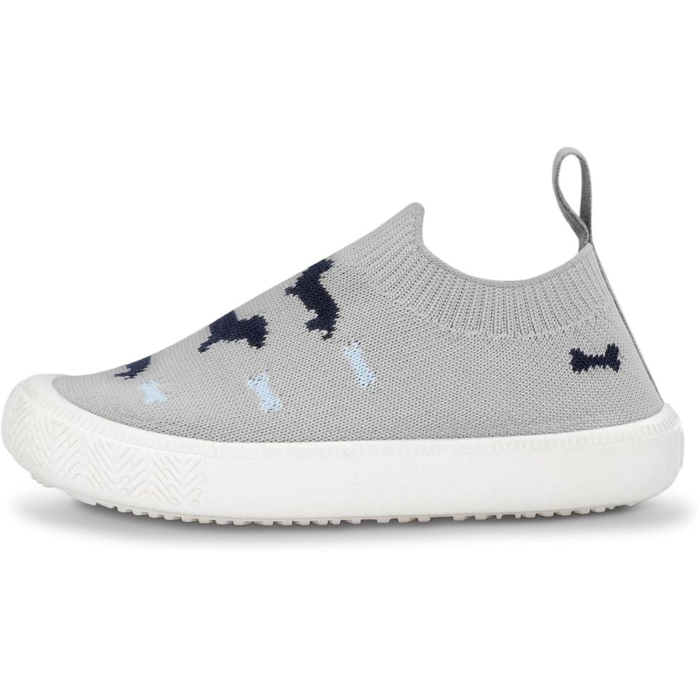 image:imageJAN amp JUL Machine Washable Knit Shoes Breathable LightWeight Sneakers BabyToddlerLittle KidGrey Dachshund