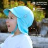 JAN & JUL Baby Sun-Hat with Neck Flap for Swimming(Blue Whale)
