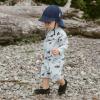JAN & JUL Baby Sun-Hat with Neck Flap for Swimming(Dark Navy)