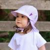 JAN & JUL Baby Sun-Hat with Neck Flap for Swimming(Lavender Ice Cream)