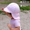 JAN & JUL Baby Sun-Hat with Neck Flap for Swimming(Pink)