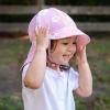JAN & JUL Baby Sun-Hat with Neck Flap for Swimming(Pink Daisy)