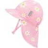 JAN & JUL Baby Sun-Hat with Neck Flap for Swimming(Pink Daisy)