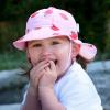 JAN & JUL Baby Sun-Hat with Neck Flap for Swimming(Pink Strawberry)