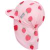 JAN & JUL Baby Sun-Hat with Neck Flap for Swimming(Pink Strawberry)