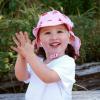JAN & JUL Baby Sun-Hat with Neck Flap for Swimming(Pink Strawberry)