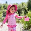 JAN & JUL Girls Adjustable Water Repellent Sun-hat(Light Pink)
