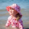JAN & JUL Girls Adjustable Water Repellent Sun-hat(Pink Strawberry)