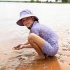 JAN & JUL Girls’ Grow-with-Me Cotton Bucket Sun-Hats for Baby and Kids(Dusty Purple)