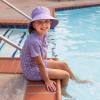JAN & JUL Girls’ Grow-with-Me Cotton Bucket Sun-Hats for Baby and Kids(Dusty Purple)