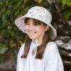 JAN & JUL Girls’ Grow-with-Me Cotton Bucket Sun-Hats for Baby and Kids(Meadow Flowers)