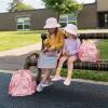 JAN & JUL Girls’ Grow-with-Me Cotton Bucket Sun-Hats for Baby and Kids(Pink Tie-dye)