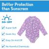 JAN & JUL Long Sleeve 1-pc Girls’ UV Swim-Suit Rash Guard (Baby, Toddler, Kids)(Purple Unicorn)