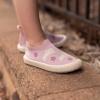 JAN & JUL Machine Washable Knit Shoes | Breathable Light-Weight Sneakers (Baby/Toddler/Little Kid)(Bunny Flowers)