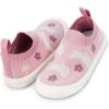 JAN & JUL Machine Washable Knit Shoes | Breathable Light-Weight Sneakers (Baby/Toddler/Little Kid)(Bunny Flowers)