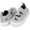 JAN & JUL Machine Washable Knit Shoes | Breathable Light-Weight Sneakers (Baby/Toddler/Little Kid)(Grey Dachshund)