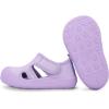 JAN & JUL Quick Dry Beach Sandals for Toddlers and Kids(Dusty Purple)